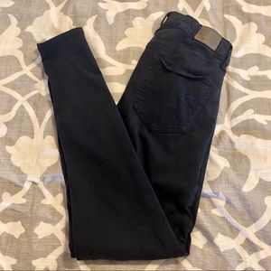 AE Super Stretch High-Waisted Jegging in Navy